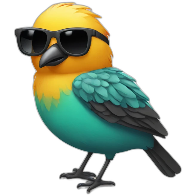 bird with sunglasses emoji