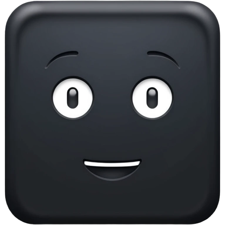 Black no highlights emoji