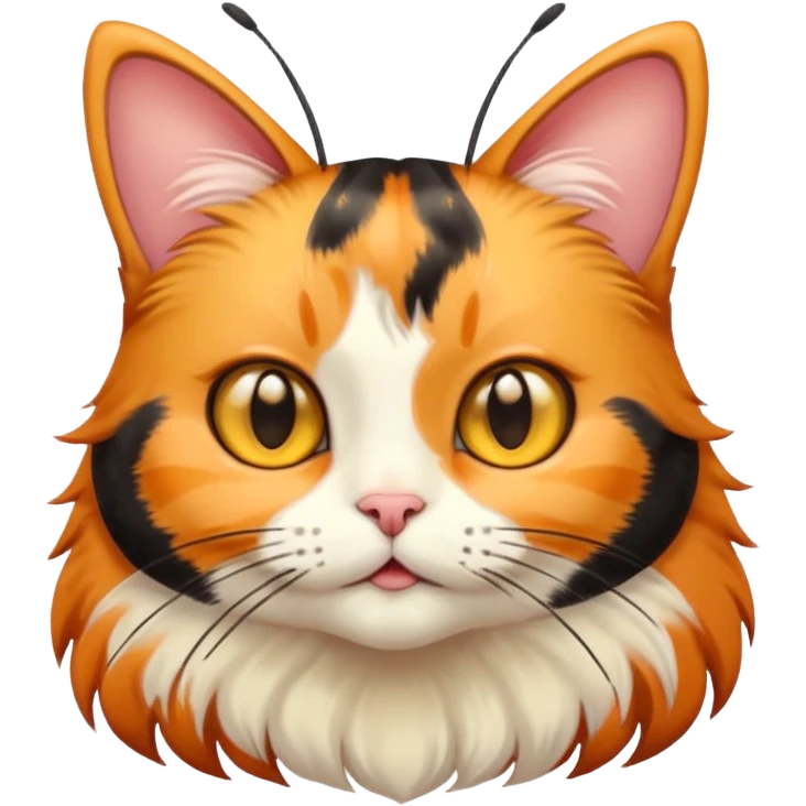 Cat with a bee emoji