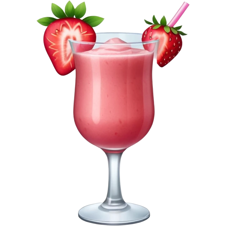 Frozen strawberry daiquiri cocktail emoji