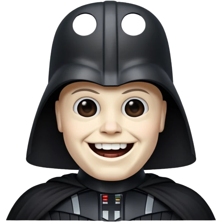 Darth Vader with a big smile emoji