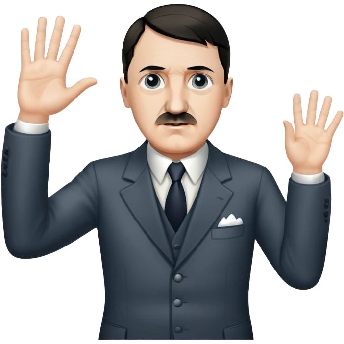 Adolf Hitler raising his Hand heil Hitler emoji