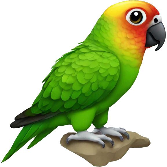 Green cheek conure  emoji