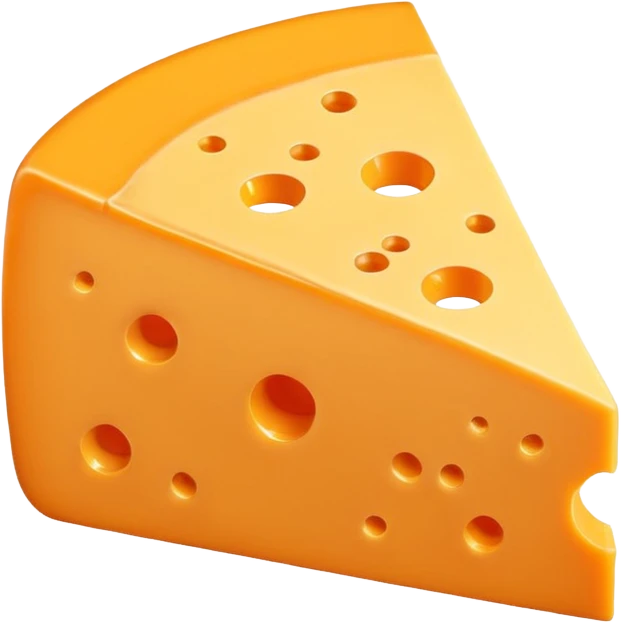 1 slice of cheddar cheese emoji