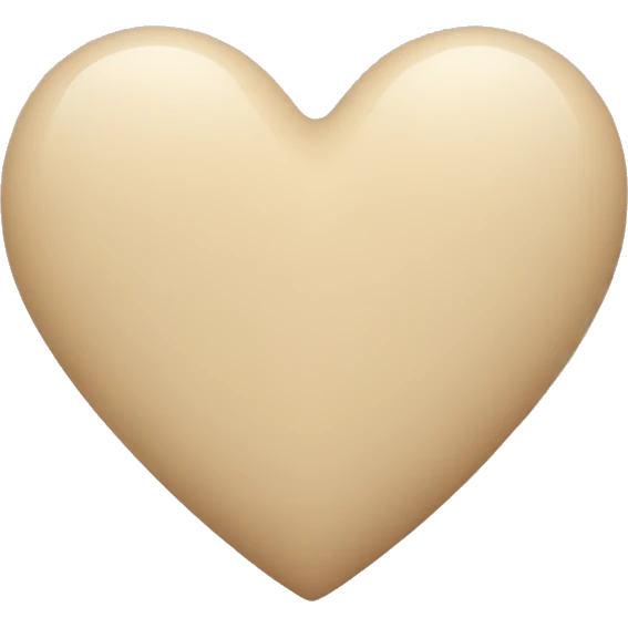 Beige heart  emoji