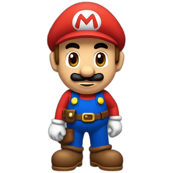 In the style of super Mario emoji