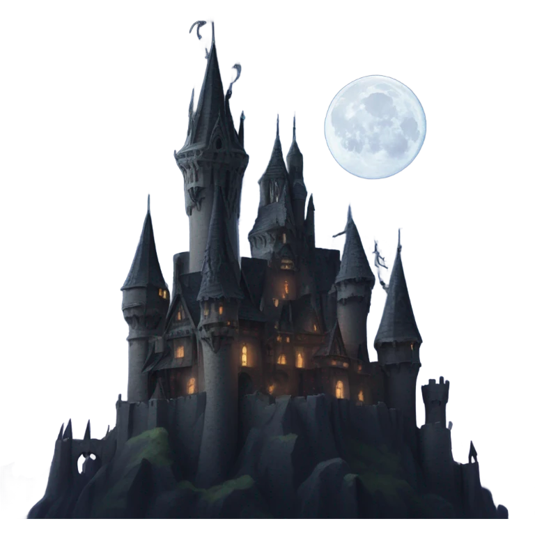Vampire castle emoji