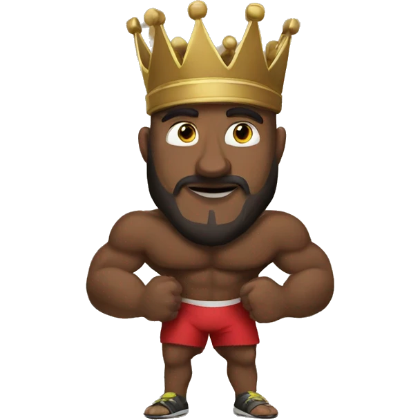 a king doing crossfit emoji