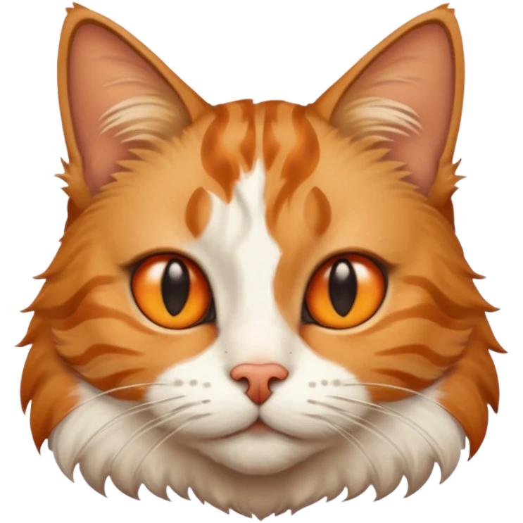Res cat with big nose emoji