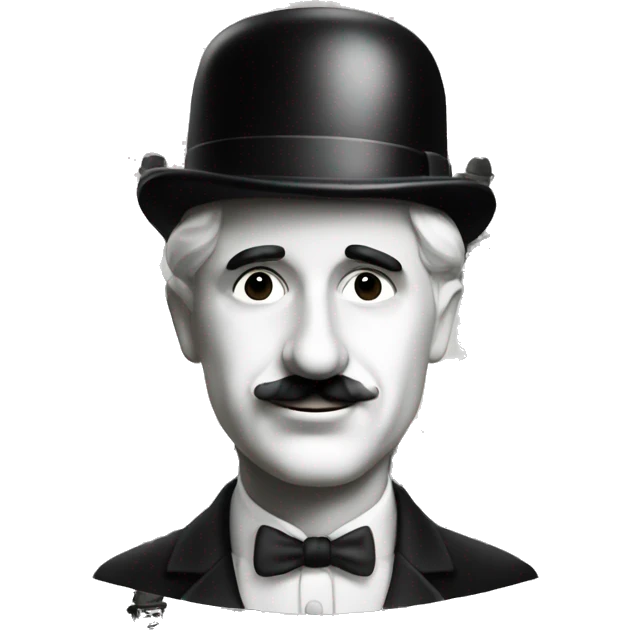 Charlie chaplin mit Stock und Hut emoji