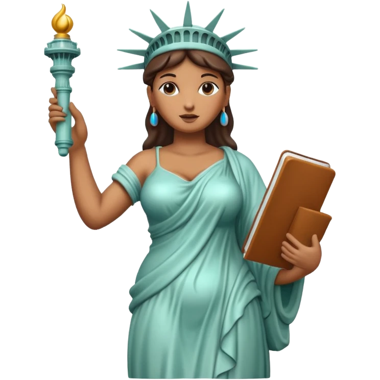 Statue of liberty  full body naked big boobs and nipplesb emoji