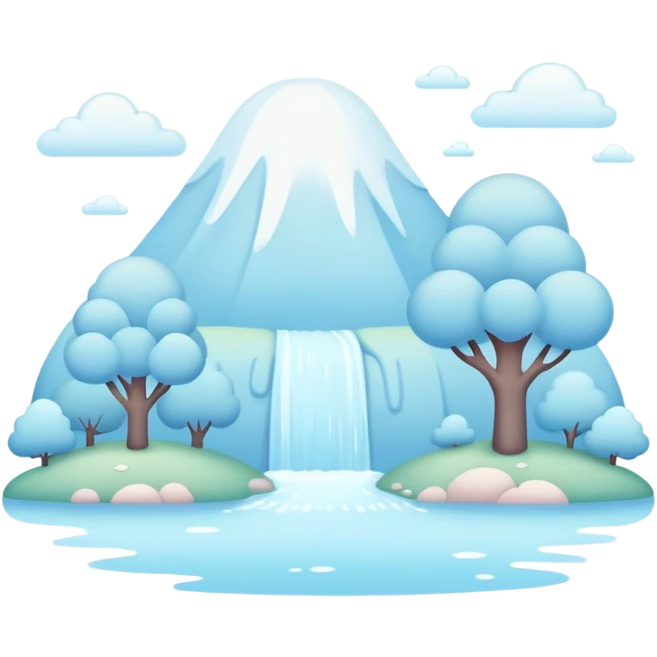 Cute Kawaii Pastels Blue Pale Aesthetic Scenery Deco emoji