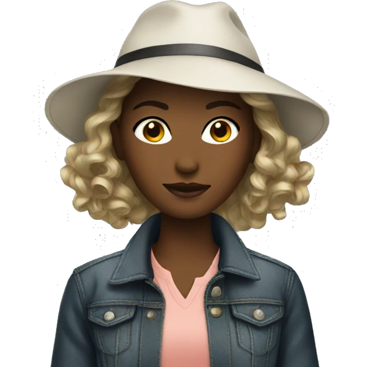 Stylish girl emoji