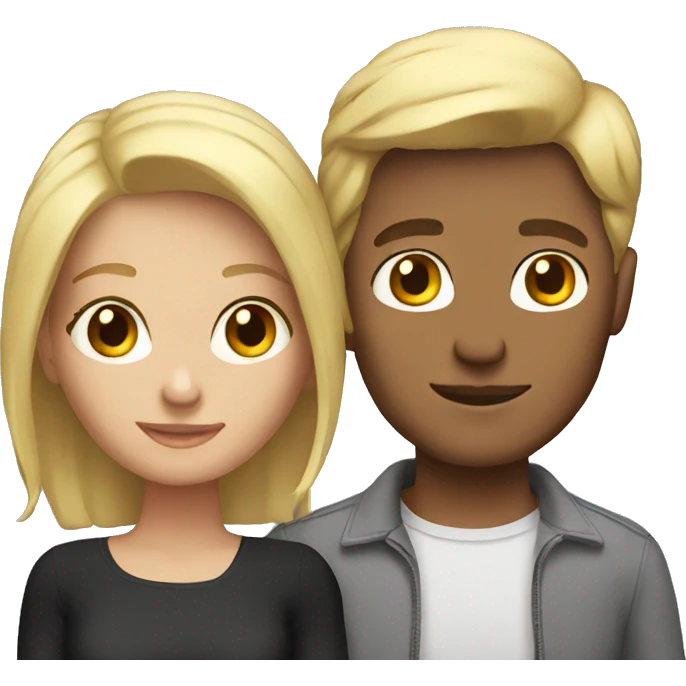 Blonde couple  emoji