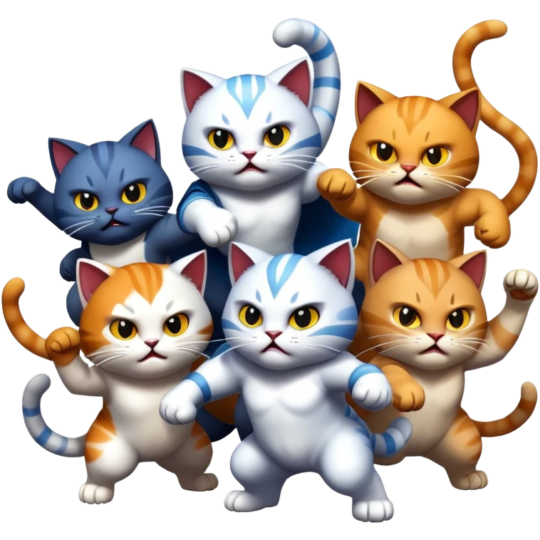 котики против титанов emoji