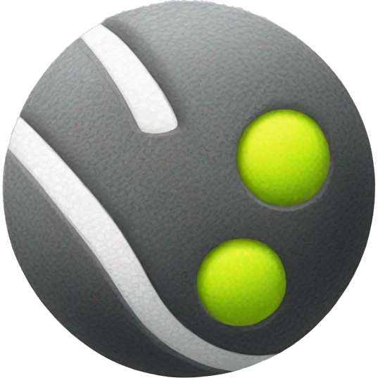 Gray tennis ball  emoji