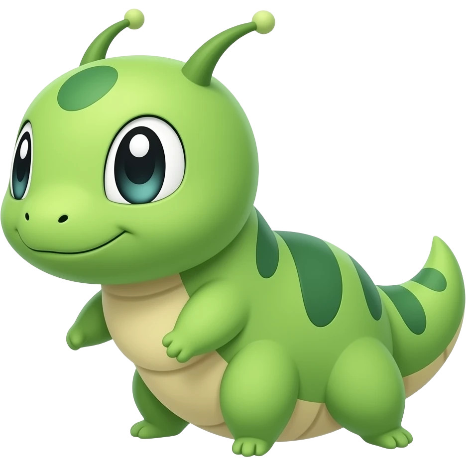 Caterpie just like the pokemon anime  emoji emoji