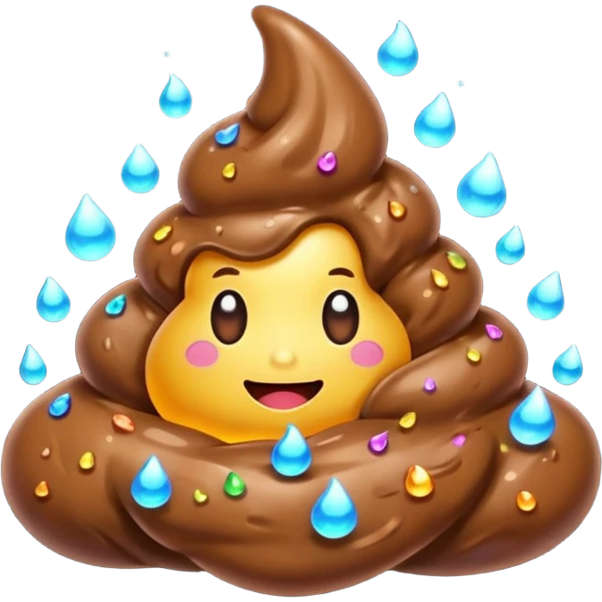 A fantasy poop emoji