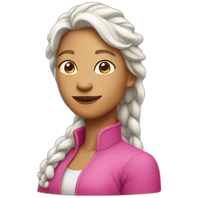 woman pink dragon emoji