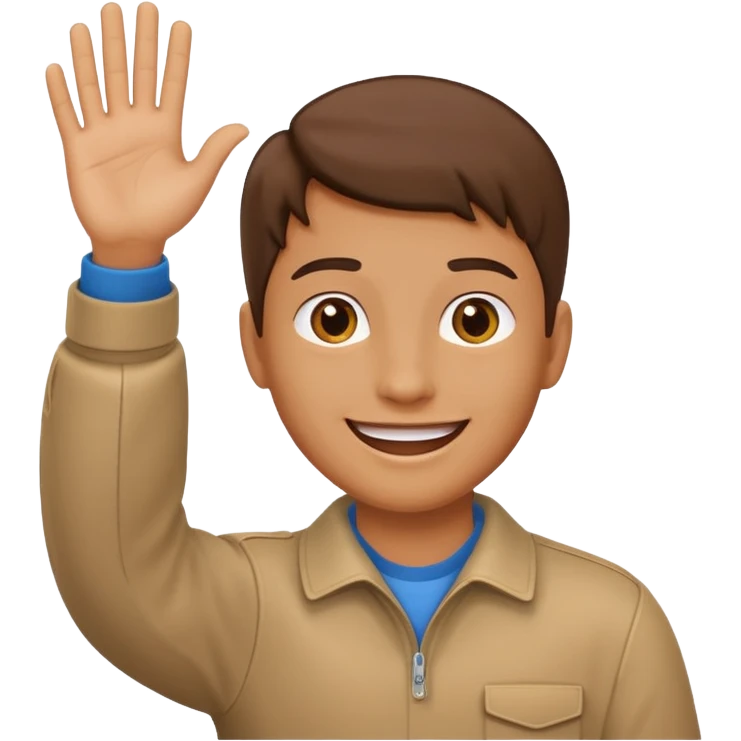 😝👋🏼Derrien la tête la main  emoji