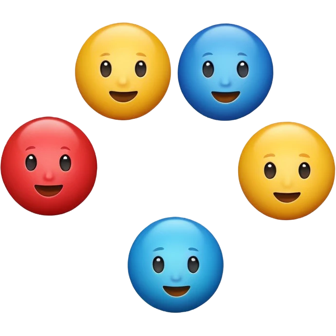 can some of the juggling balls faces (depicting customers and stakeholders) emoji
