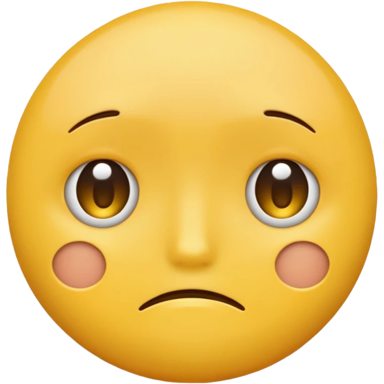 two emojis not happy stuck together no pink cheeks only two  emoji