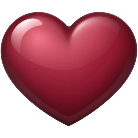 burgandy heart emoji