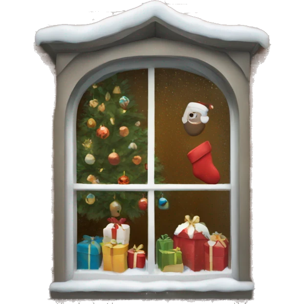 Christmas window emoji