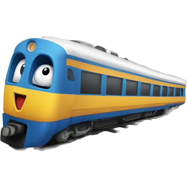 Train with music notes emoji