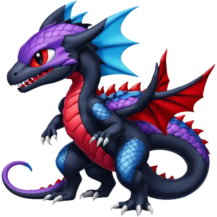 Venom-Stitch-Zekrom-Salandit-Sneasel-fusion, full body emoji