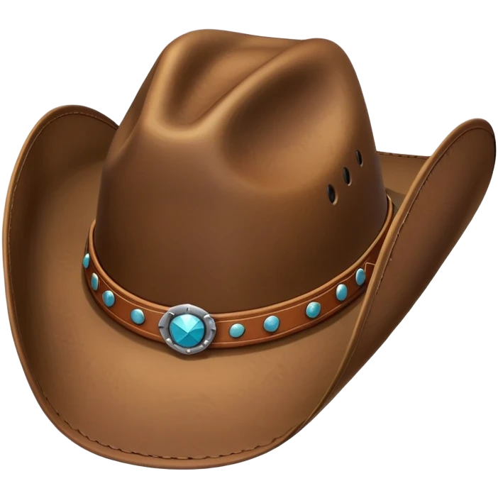 Cowgirl hat emoji
