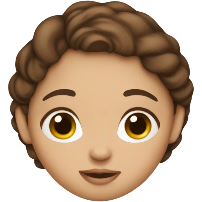Pregnant girl brown hair emoji