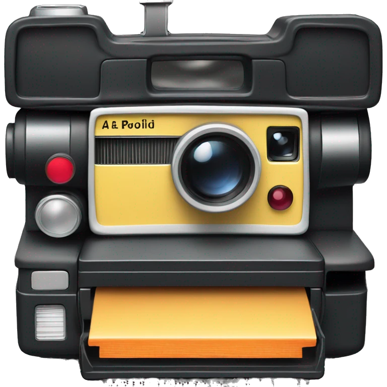 a classic iconic polaroid camera, just the object itself emoji