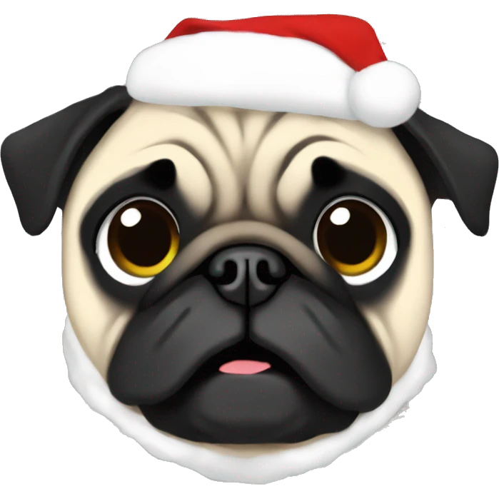 anime pug christmas emoji