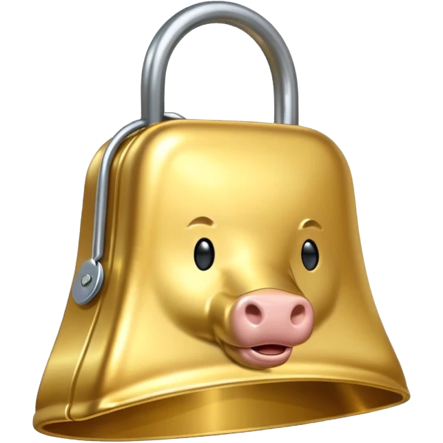 gold cow bell emoji