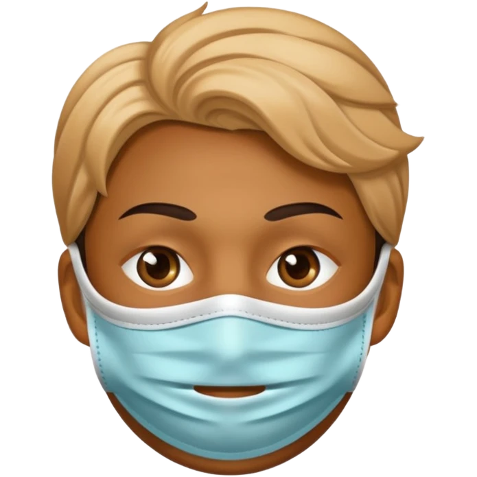 Mask on face emoji