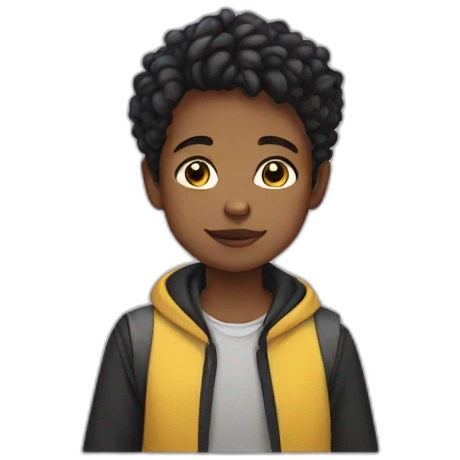 a non binary kid emoji