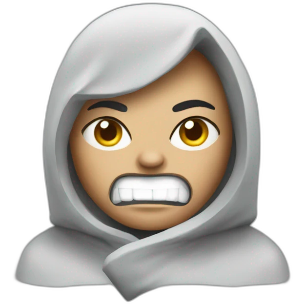 an angry seal-woman emoji