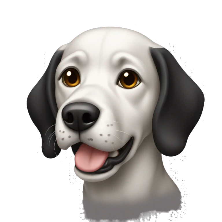 Perro negro  emoji