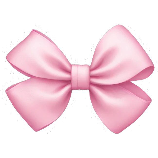 Baby pink bow emoji