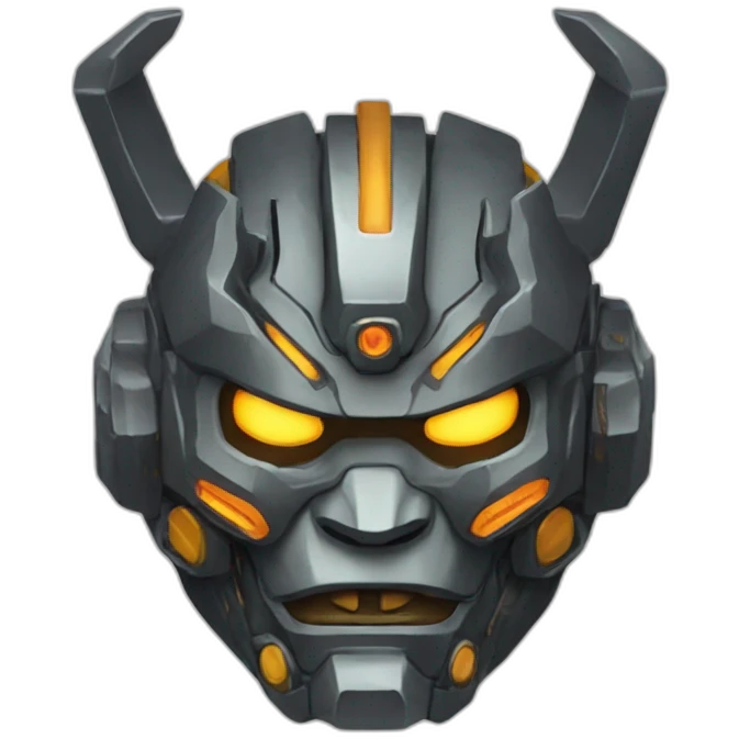 mecha oni mask emoji