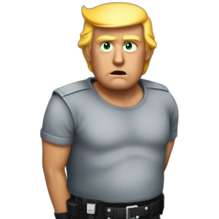 donald-trump-arrested emoji