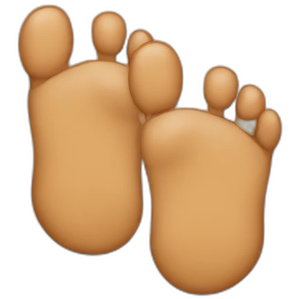 Toes crossed like two fingers crossed emoji