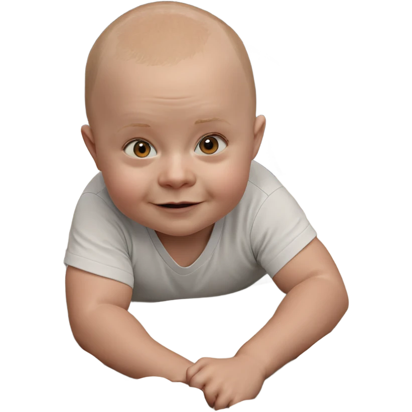 bald boy resting on pillow emoji