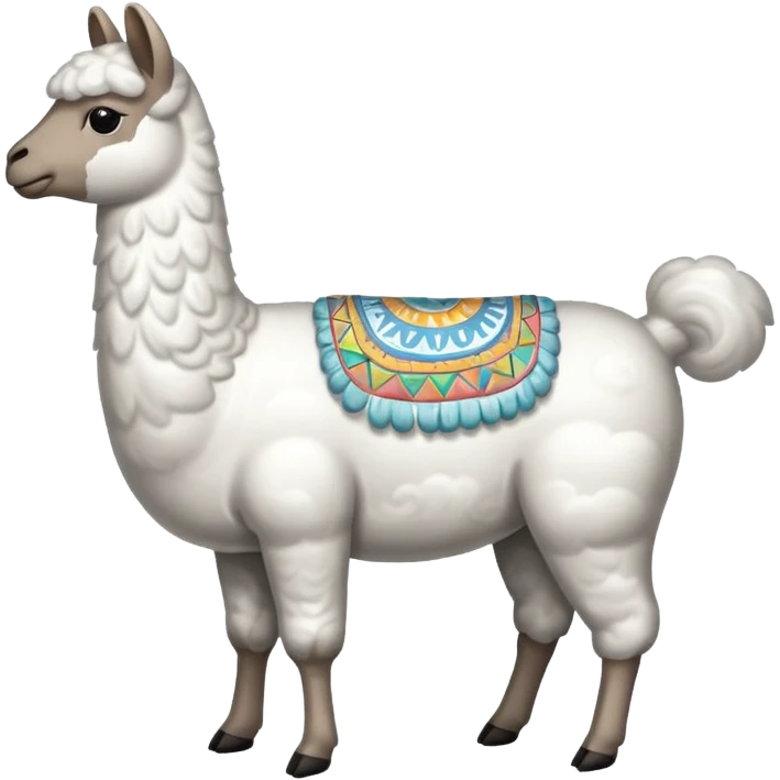 cloud patterned lama emoji