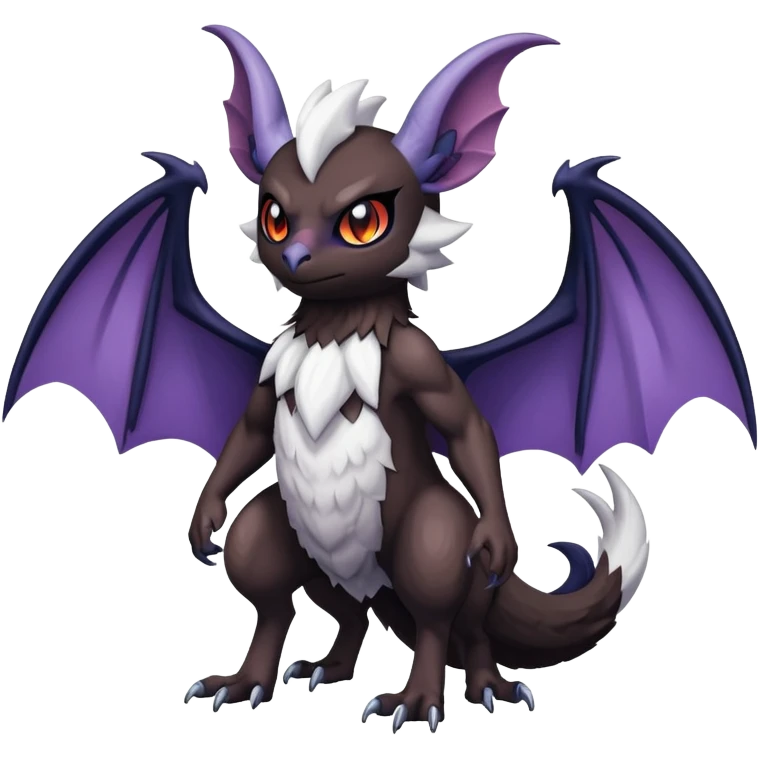 Absol-Noibat-Noivern-Hybrid (Full body) emoji