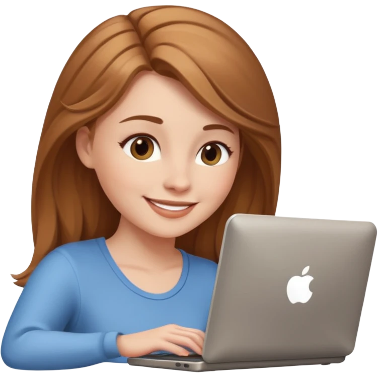 a white woman passes test on computer emoji