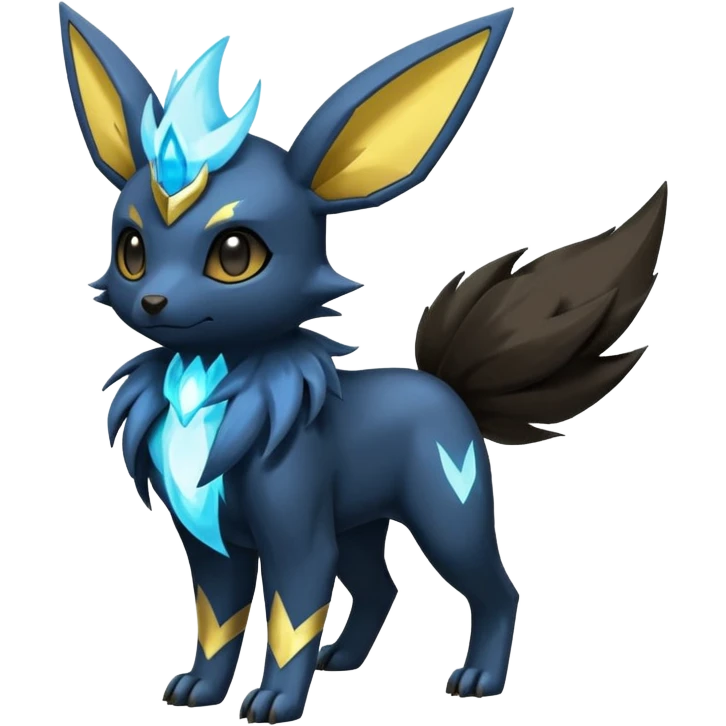 Eevee-Manectric-Electrike-Luxray-Luxio-fusion-hybrid-animal-Fakémon-Pokémon-creature emoji