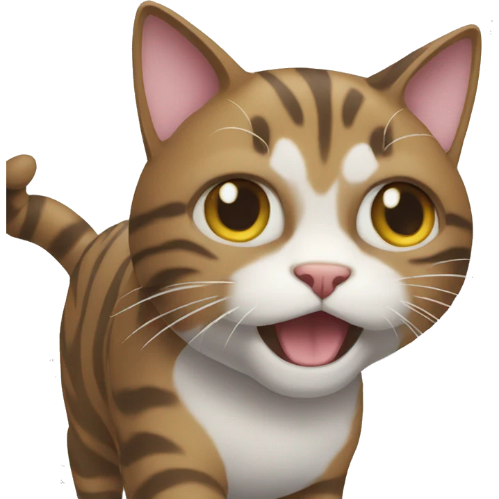 Shaking cat emoji