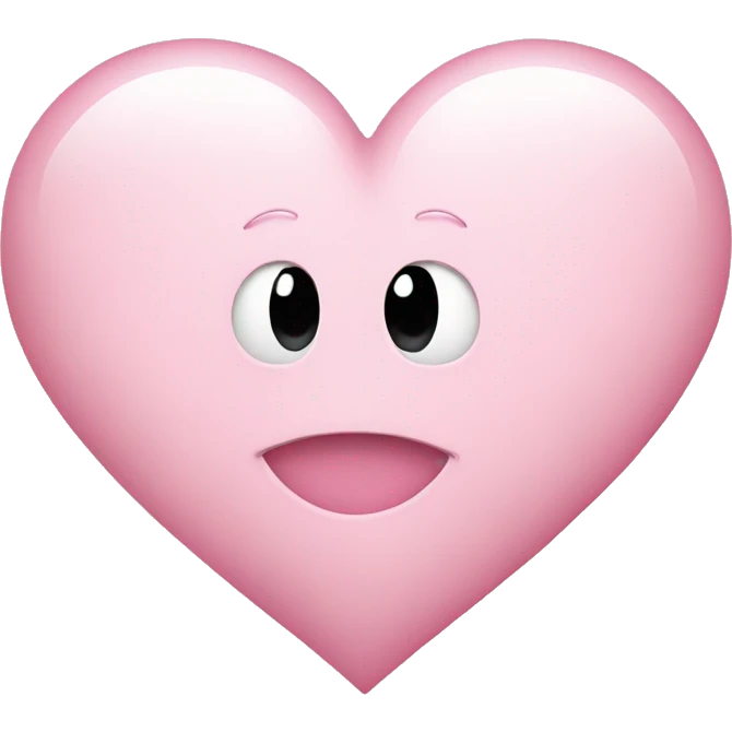 light pink heart emoji